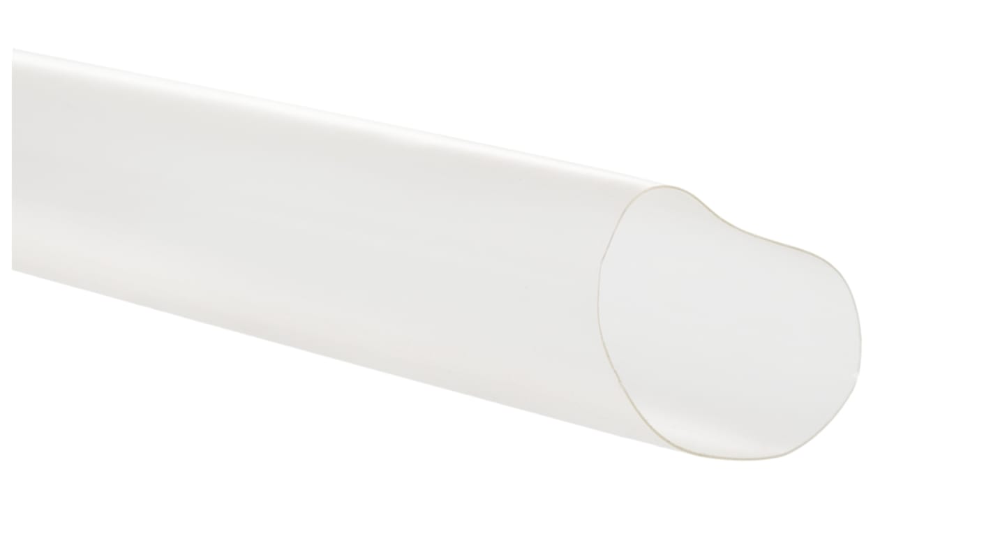 TE Connectivity Heat Shrink Tubing, Clear 25.4mm Sleeve Dia. x 1.2m Length 2:1 Ratio, RT-375 Series