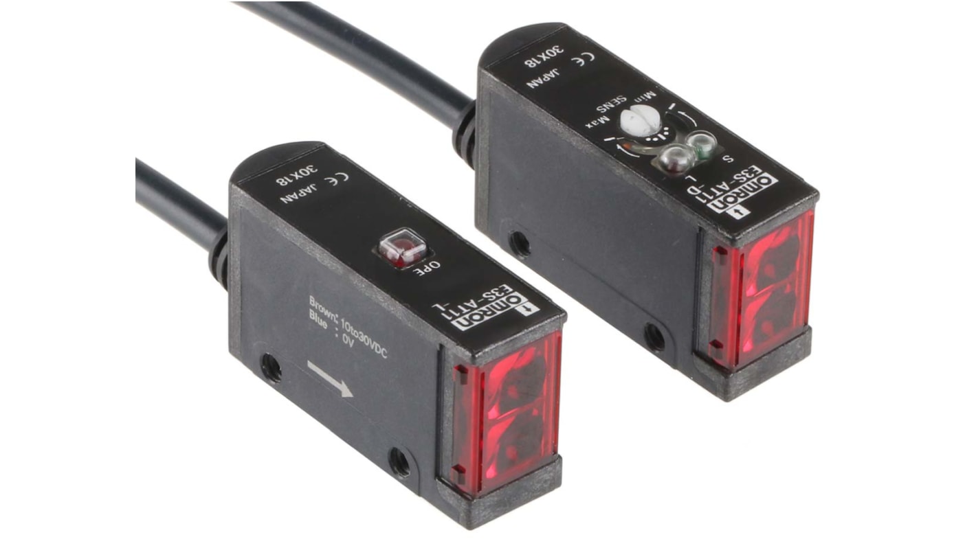 Omron Through Beam Photoelectric Sensor, Block Sensor, 7 m Detection Range