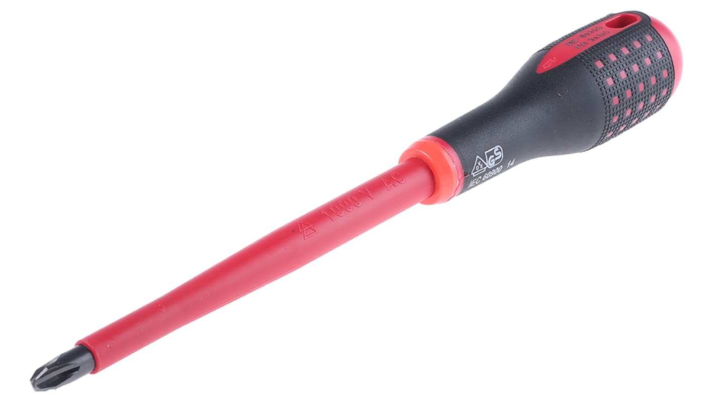 Bahco Phillips Screwdriver, PH3 Tip, 150 mm Blade, VDE/1000V, 272 mm Overall