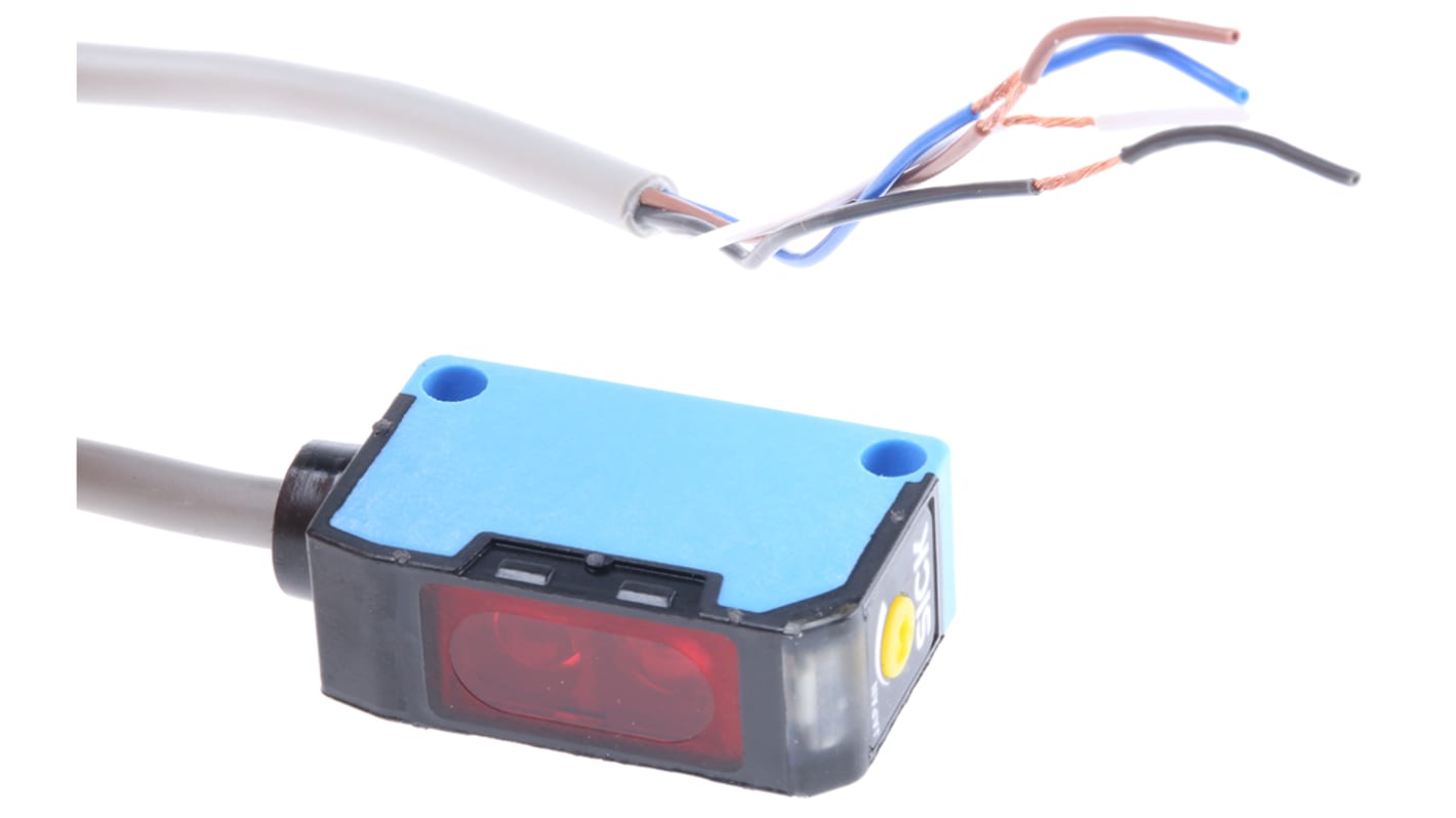 Sick Diffuse Photoelectric Sensor, Block Sensor, 10 mm → 250 mm Detection Range