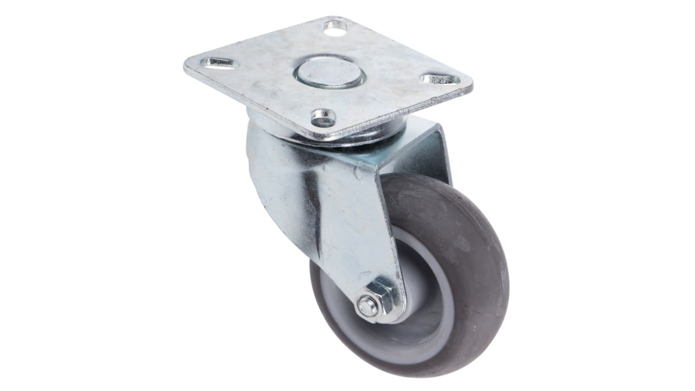 RS PRO Swivel Castor Wheel, 18kg Capacity, 63mm Wheel