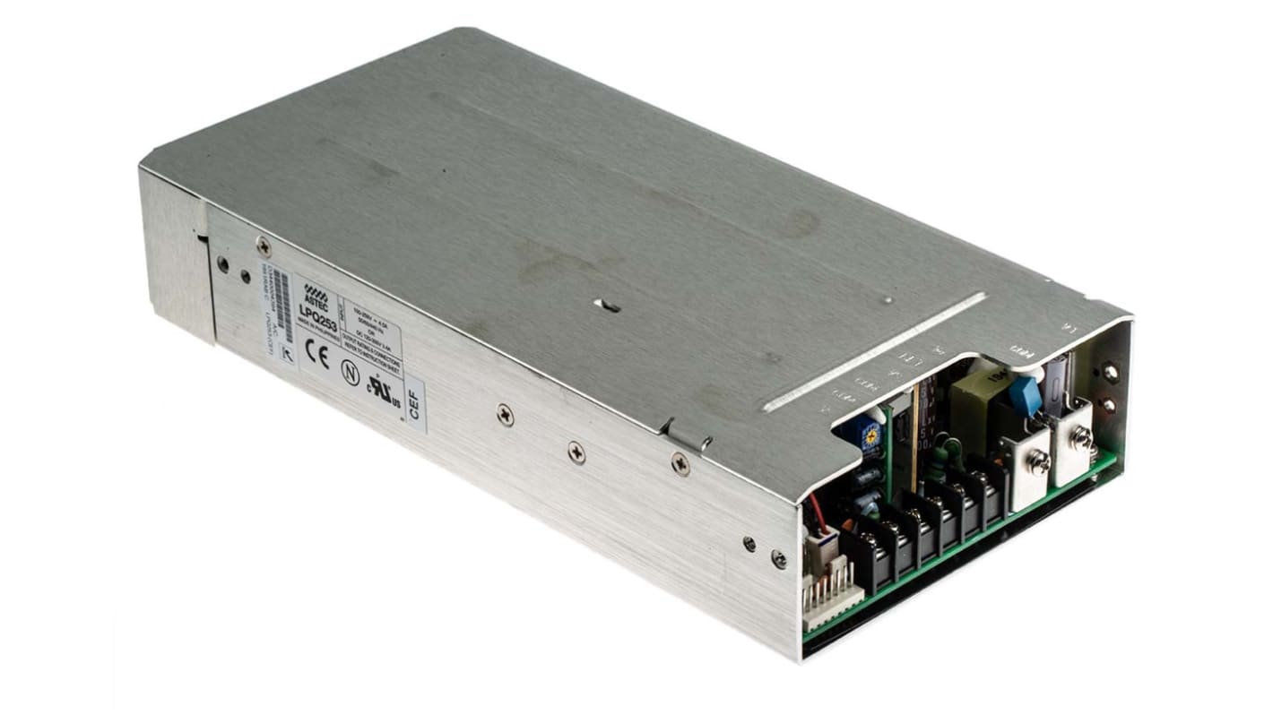 Artesyn Embedded Technologies Switching Power Supply, LPQ253-CEF, 5 V dc, ±15 V dc, 6 A, 10 A, 35 A, 250W, Quad Output,