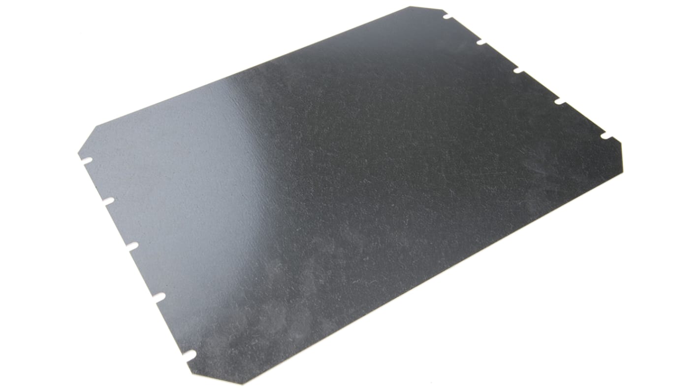 Fibox Steel Mounting Plate, 270mm H, 1.5mm W, 370mm L for Use with CAB PC/ABS Cabinet