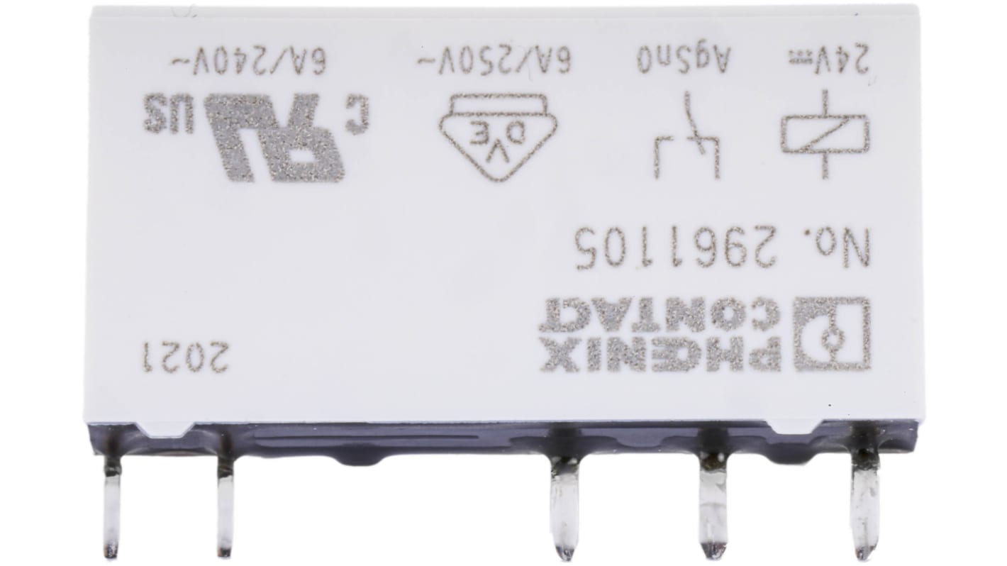 Výkonové relé SPDT Montáž na PCB 2 A 24V dc REL-MR- 24DC/21