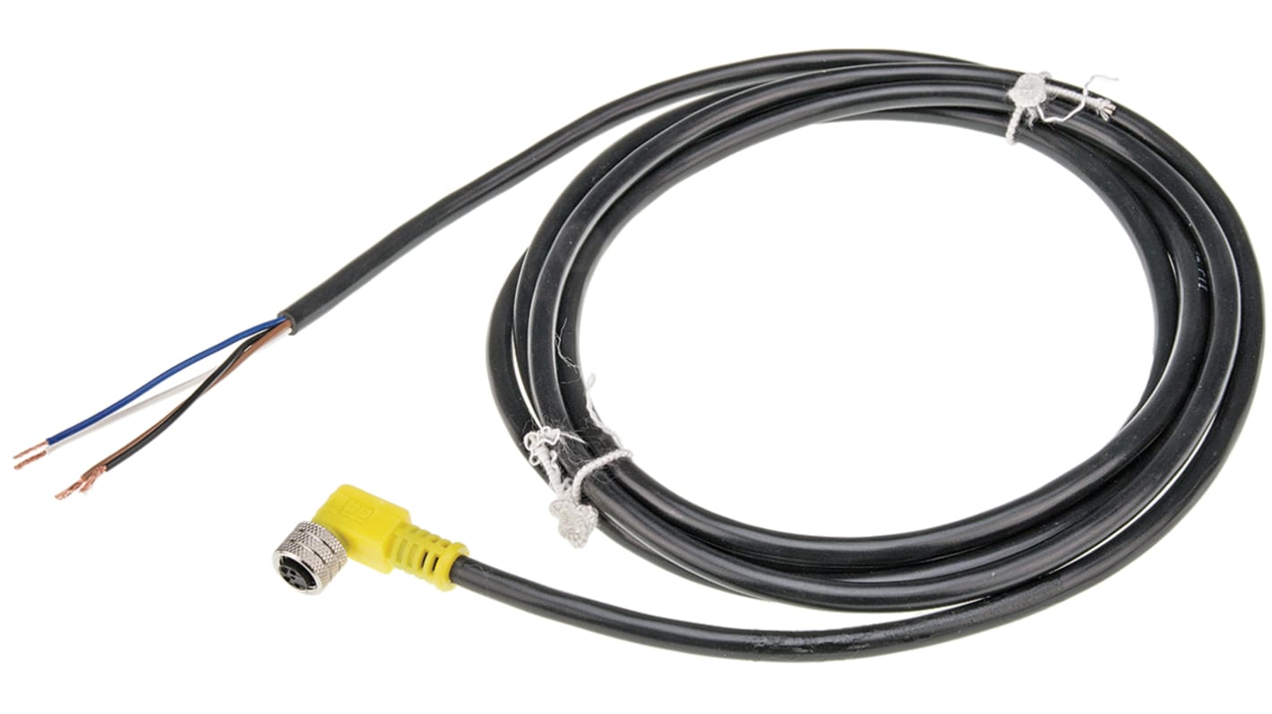 Brad from Molex Right Angle Female 4 way M8 to Unterminated Sensor Actuator Cable, 2m