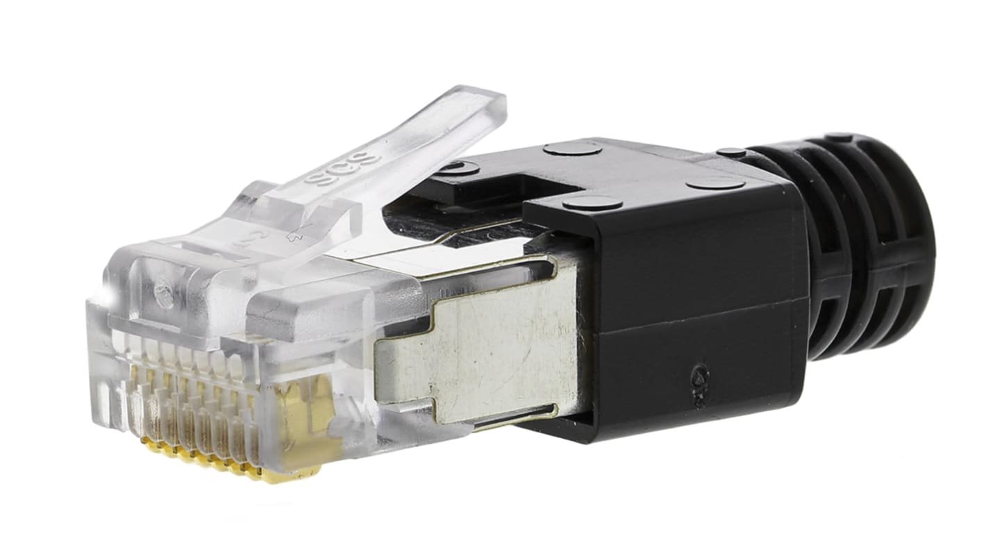 Bel-Stewart RJ45 モジュラーコネクタ, オス, RJ45コネクタ, ケーブルマウント, 940-SP360808-A218