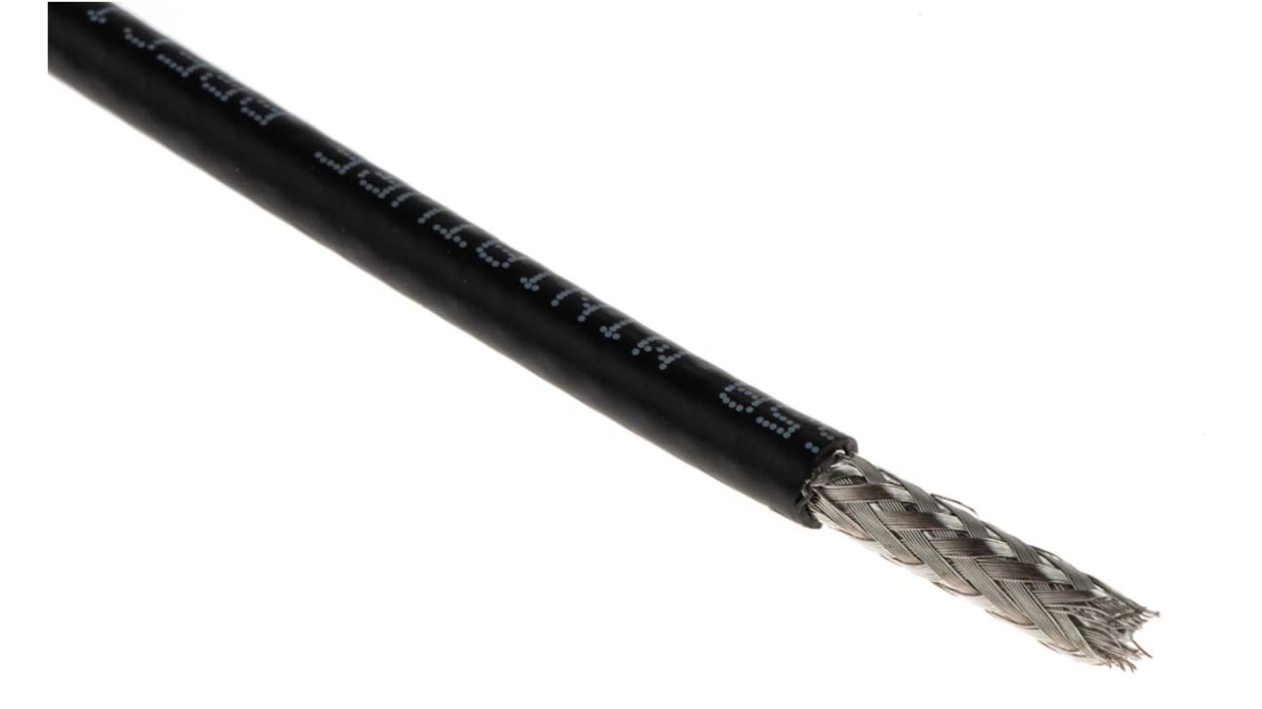 Cable coaxial SDI RG59/U Belden, 75 Ω, long. 304m, funda de , funda de PVC Negro