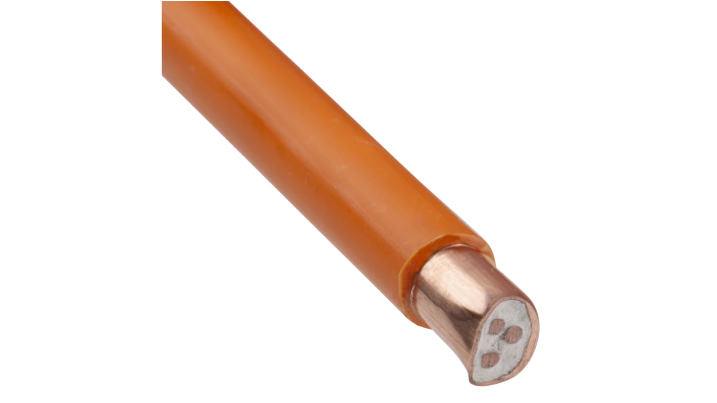 Cable de alimentación RS PRO de 3 núcleos, 1,5 mm², Ø ext. 7.9mm, long. 25m, 500 V / 19 A, funda de , Naranja