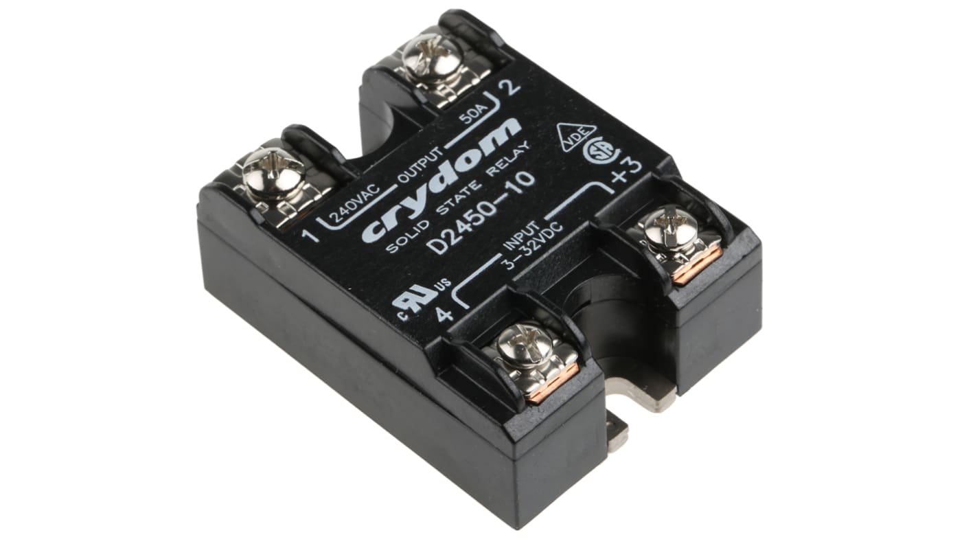 D245010 Sensata / Crydom 1 Series Solid State Relay, 50 A rms Load
