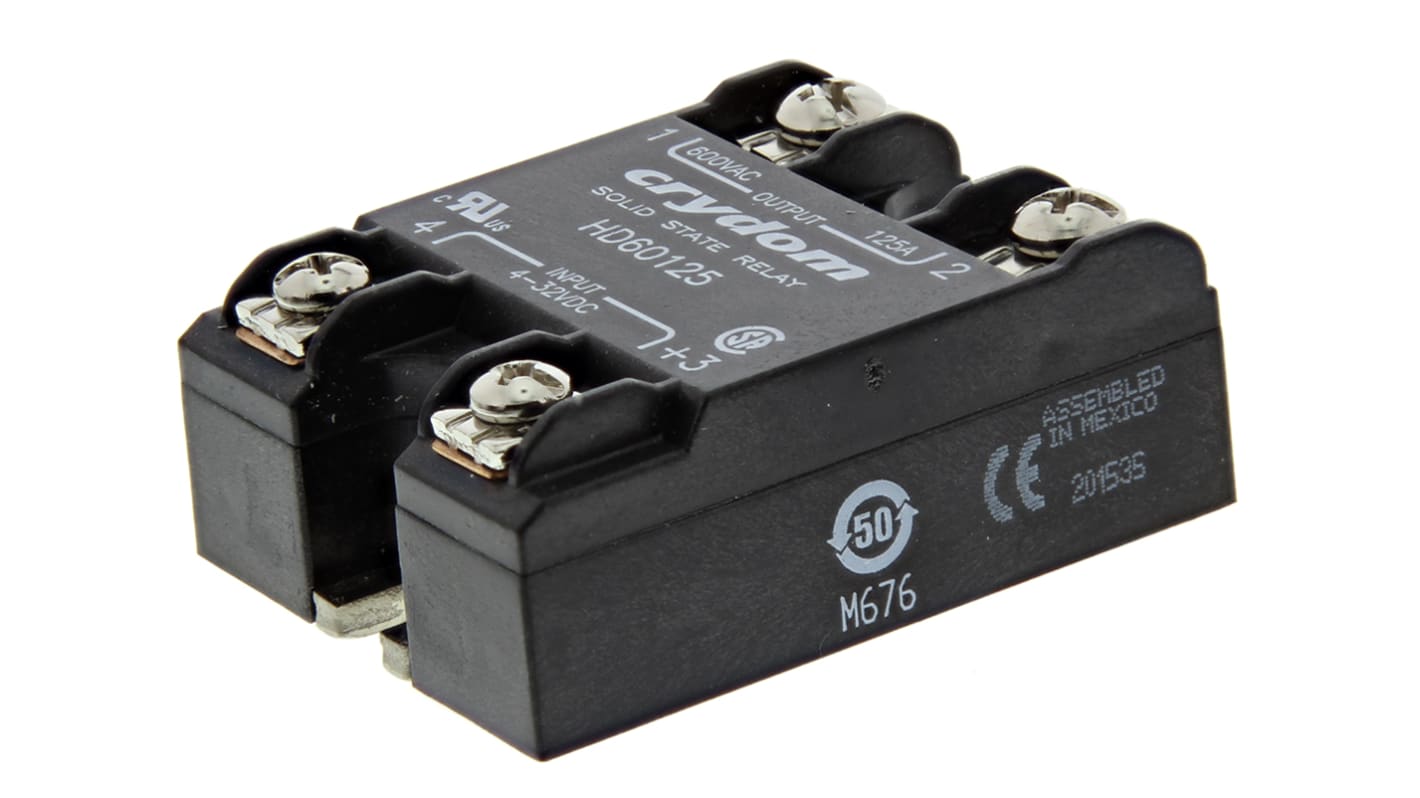 Sensata Crydom HA AND HD SERIES Series Solid State Relay, 125 A Load, Panel Mount, 660 V ac Load, 32 V Control