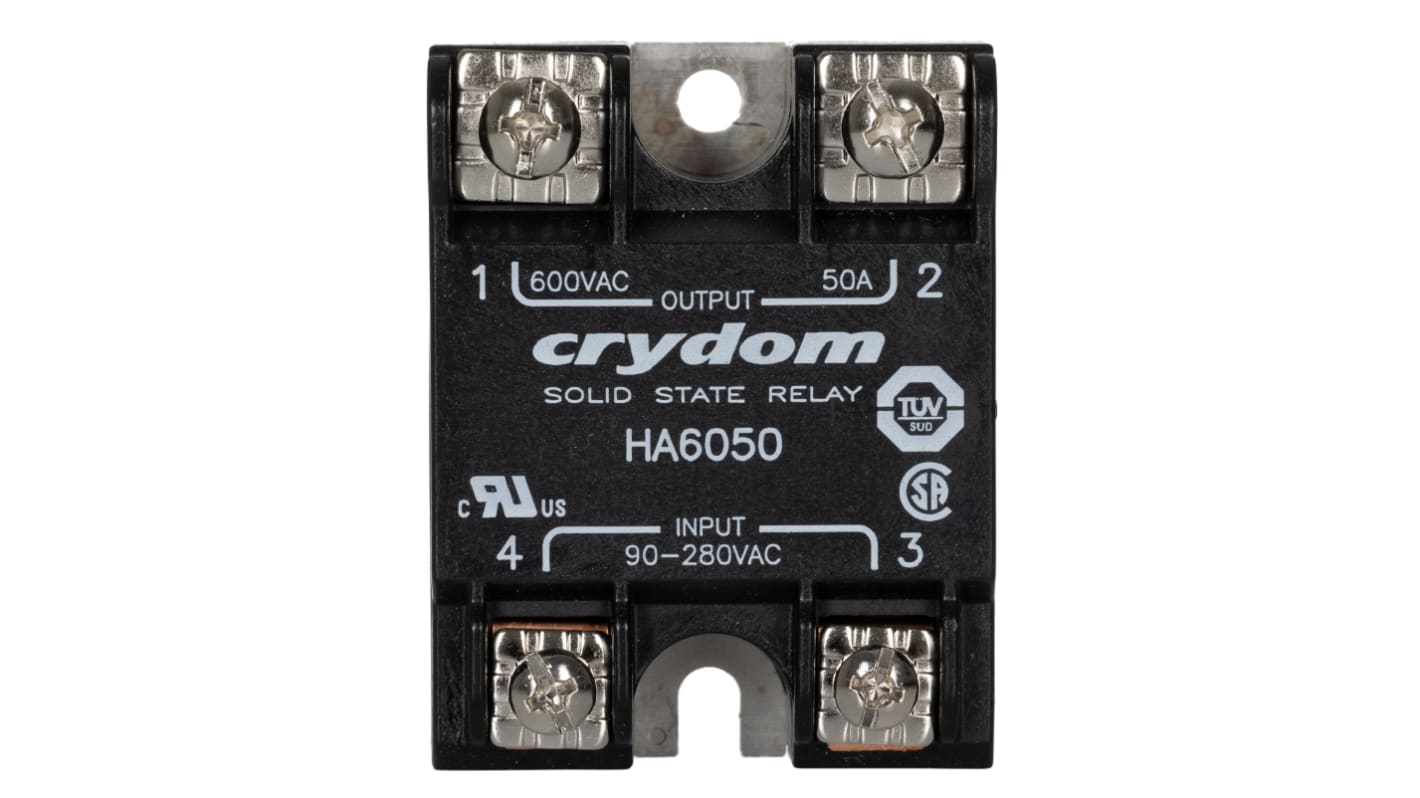 Sensata Crydom HA Series Series Solid State Relay, 50 A Load, Panel Mount, 660 V ac Load, 280 V Control