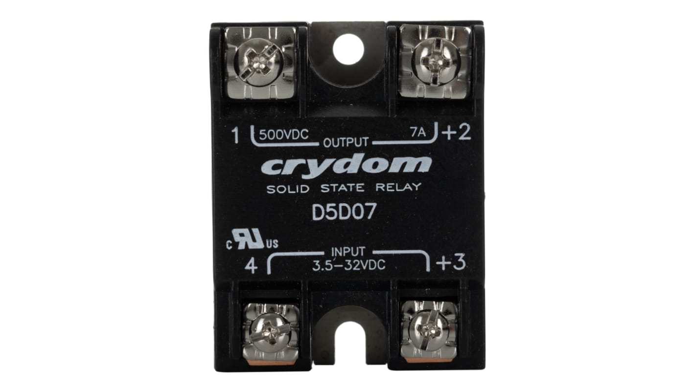 Sensata Crydom 1-DC Series Solid State Relay, 7 A Load, Surface Mount, 500 V Load, 32 V Control