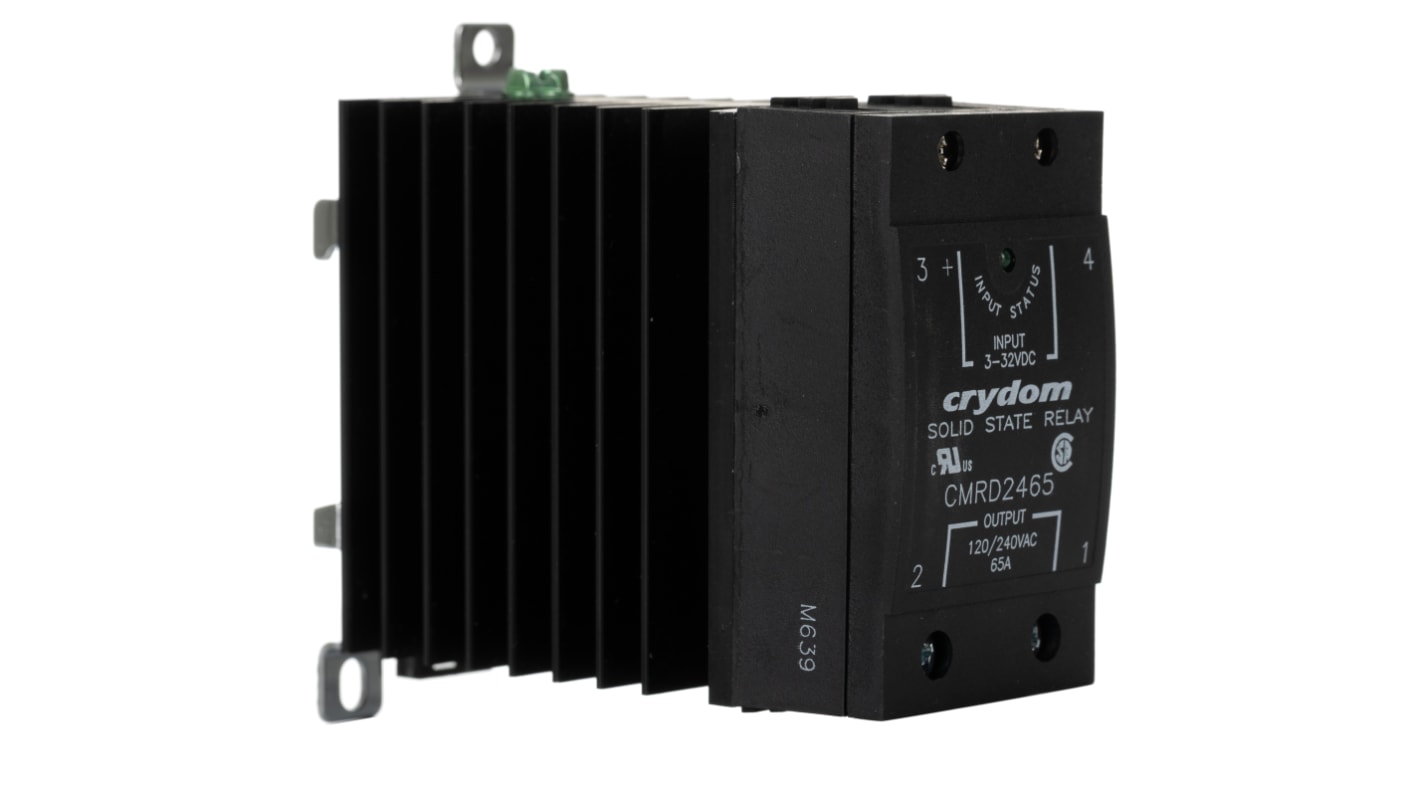 Relais statique Sensata / Crydom CMR24, 65 A, Rail DIN, 32 V, 280 V