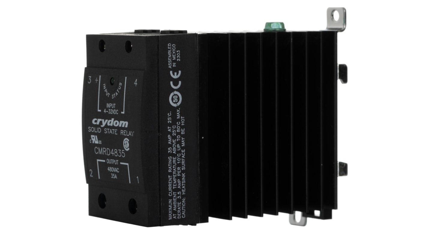 Sensata / Crydom CMR48 Series Solid State Relay, 35 A Load, DIN Rail Mount, 530 V Load, 32 V Control