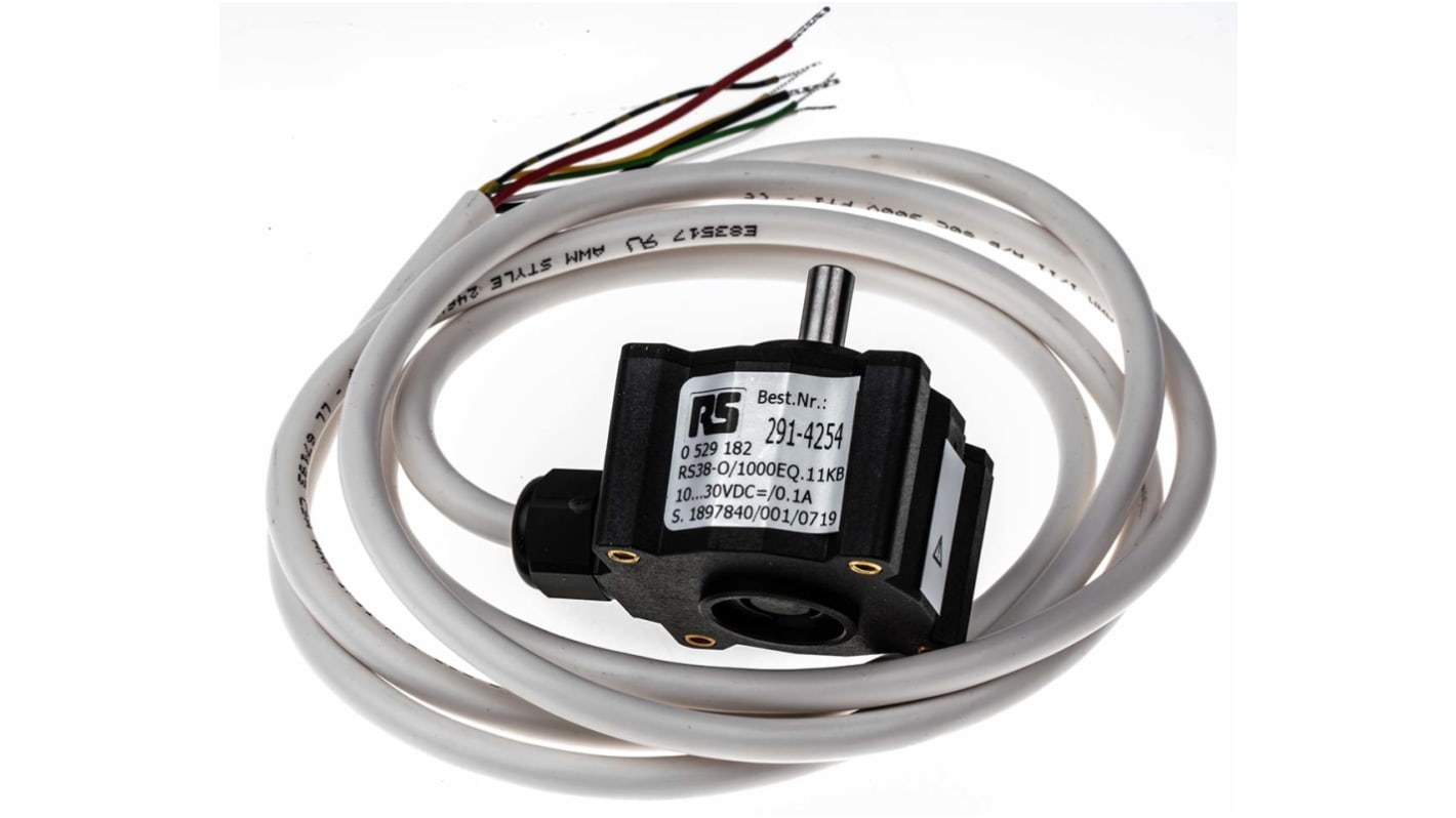 Hengstler RI38 Series Incremental Incremental Encoder, 1000 ppr, Push Pull Signal, Solid Type, 6mm Shaft