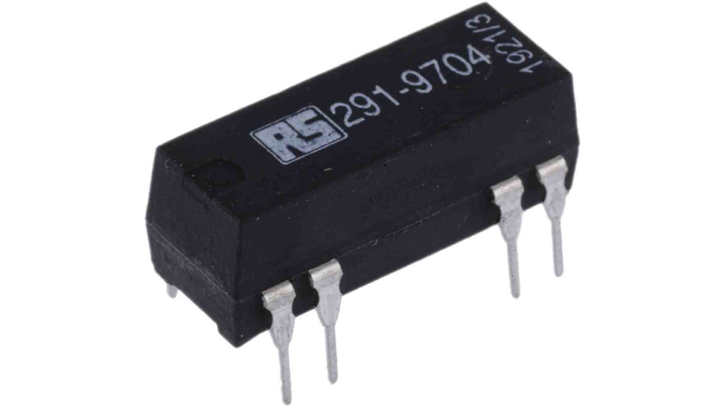 RS PRO PCB Mount Reed Relay, 5V dc Coil, SPDT, 175V dc Max, 0.25 A Max ...