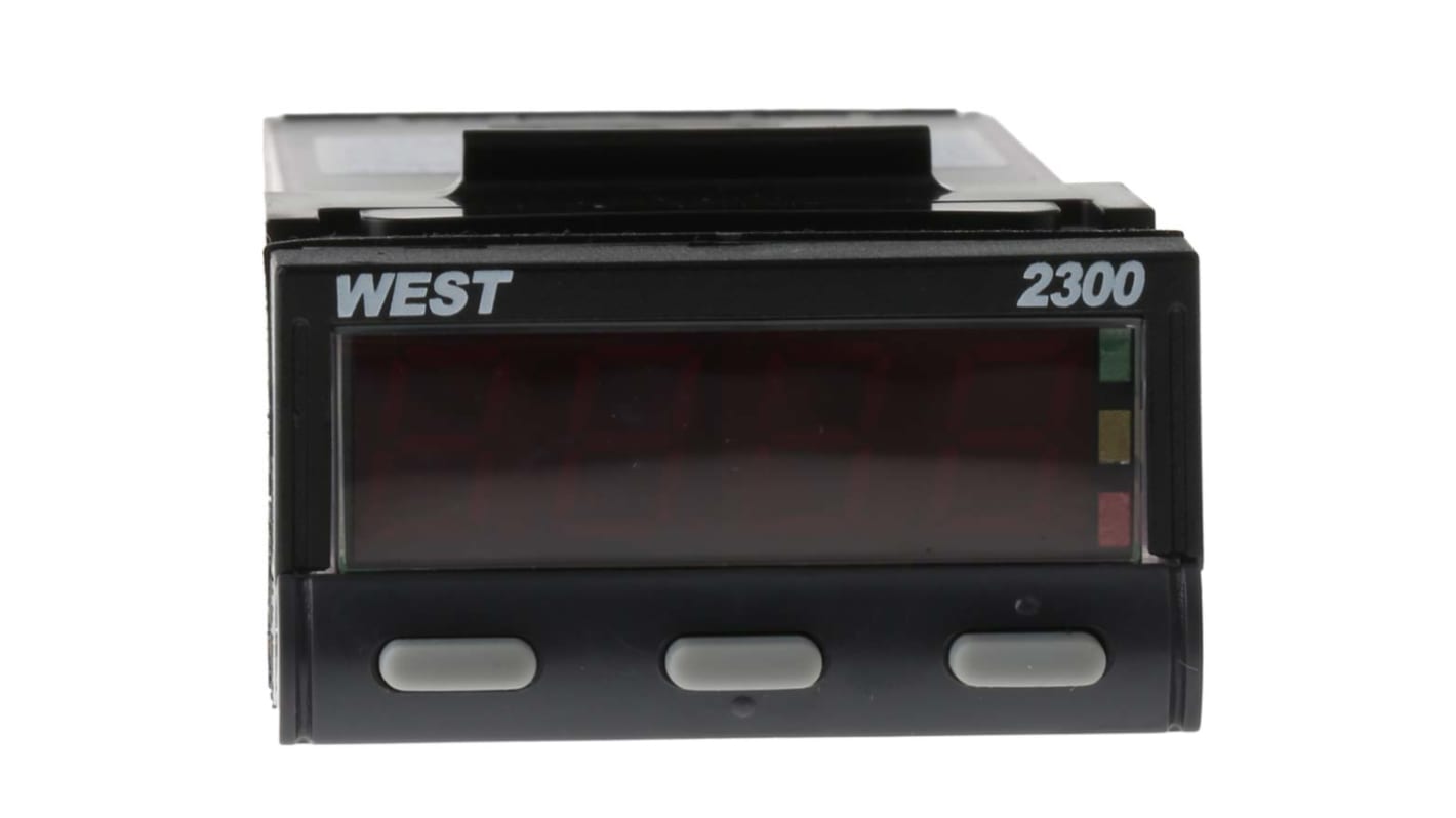 Controlador de temperatura PID West Instruments serie N2300, 49 x 25mm, 12 → 30 Vdc, 24 Vac, 2 salidas Relé