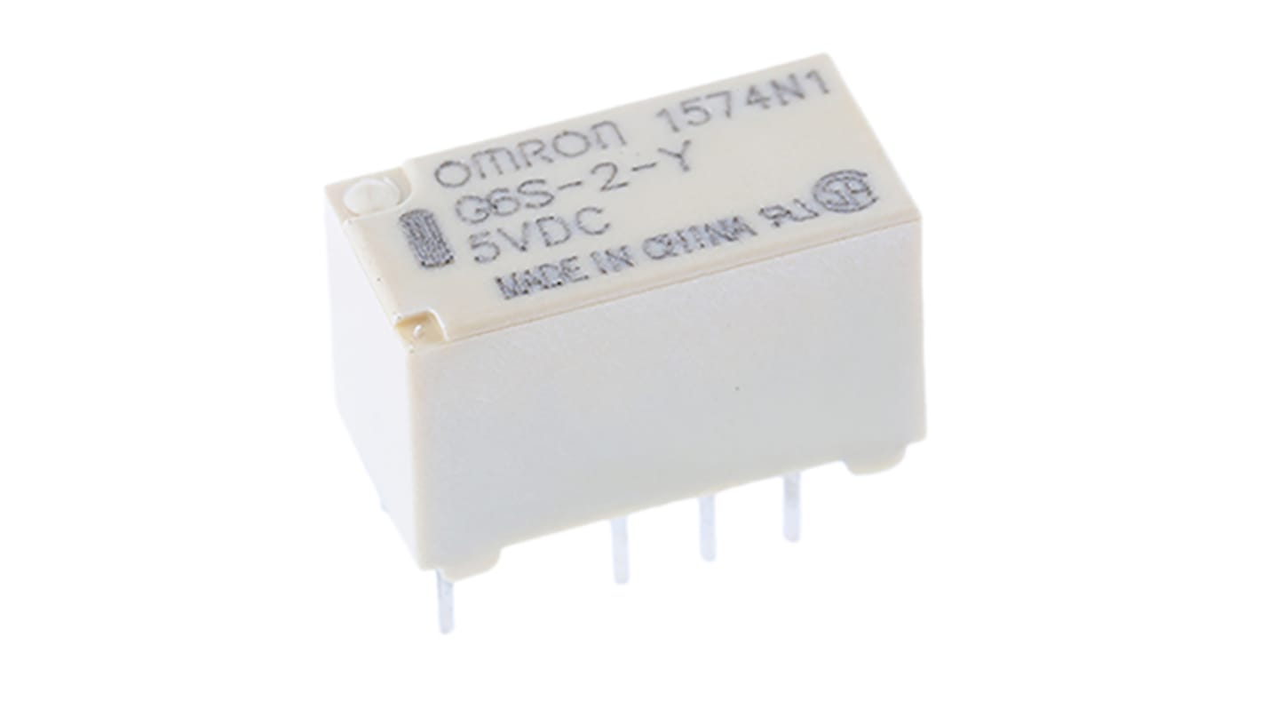 Relais de signal Omron G6S 5V c.c., 2 RT, Montage sur CI