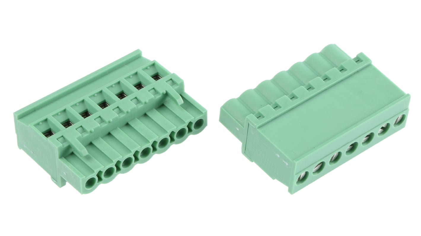 Phoenix Contact 5.08mm Pitch 7 Way Pluggable Terminal Block, Plug, Cable Mount, Screw Termination