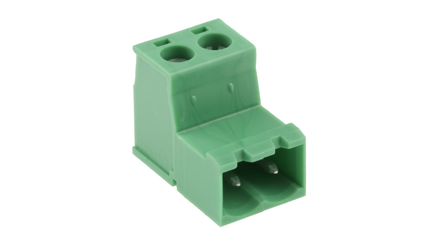 Phoenix Contact 5.08mm Pitch 2 Way Pluggable Terminal Block, Inverted Plug, Cable Mount, Screw Termination