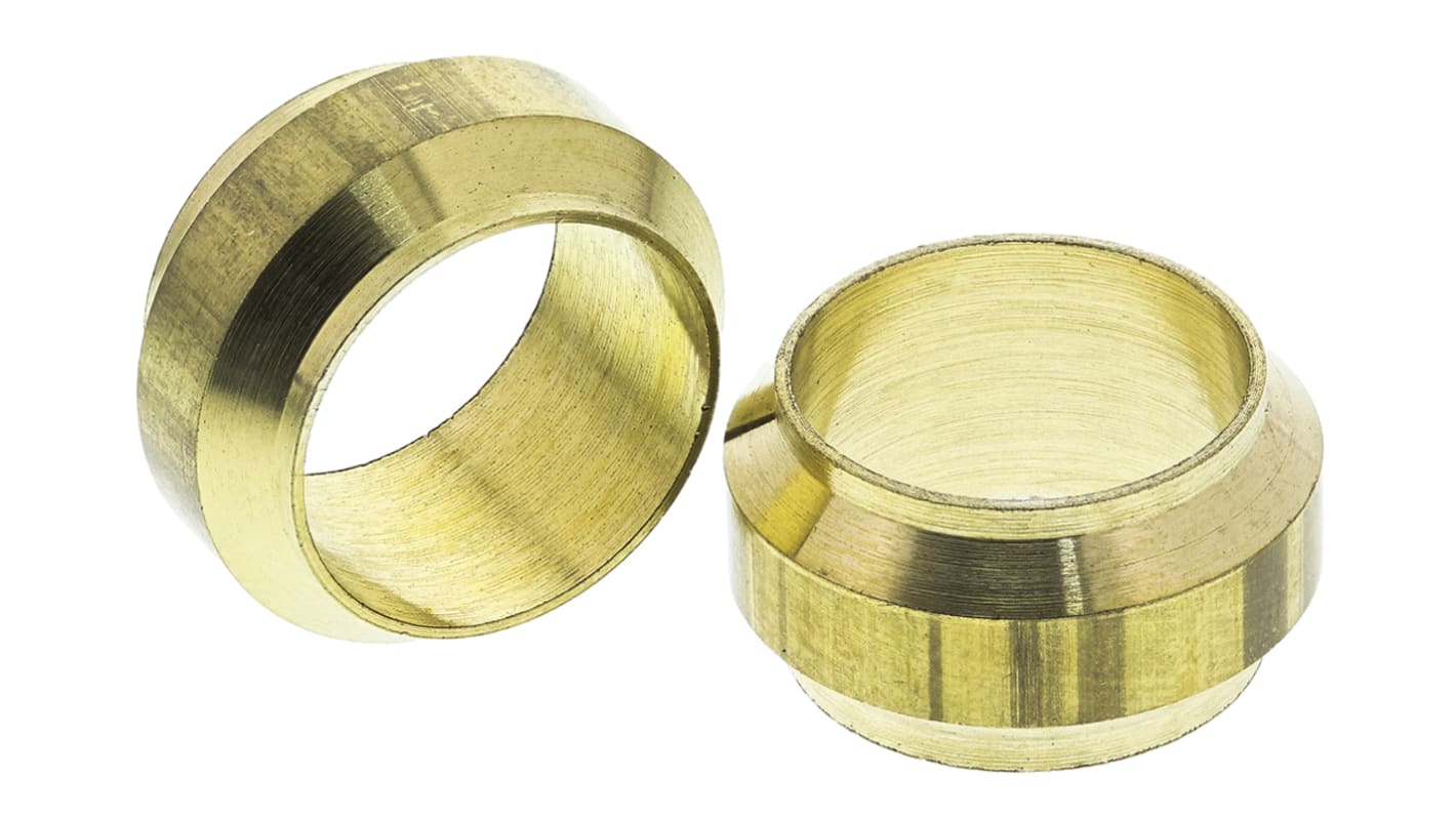 0124 12 00 Legris, Legris Brass Pipe Fitting, Straight Compression  Compression Olive, Female to Female 12mm, 293-6765