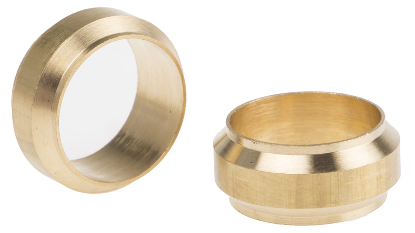 Legris Brass Pipe Fitting, Straight Compression Compression Olive, Female to Female 16mm