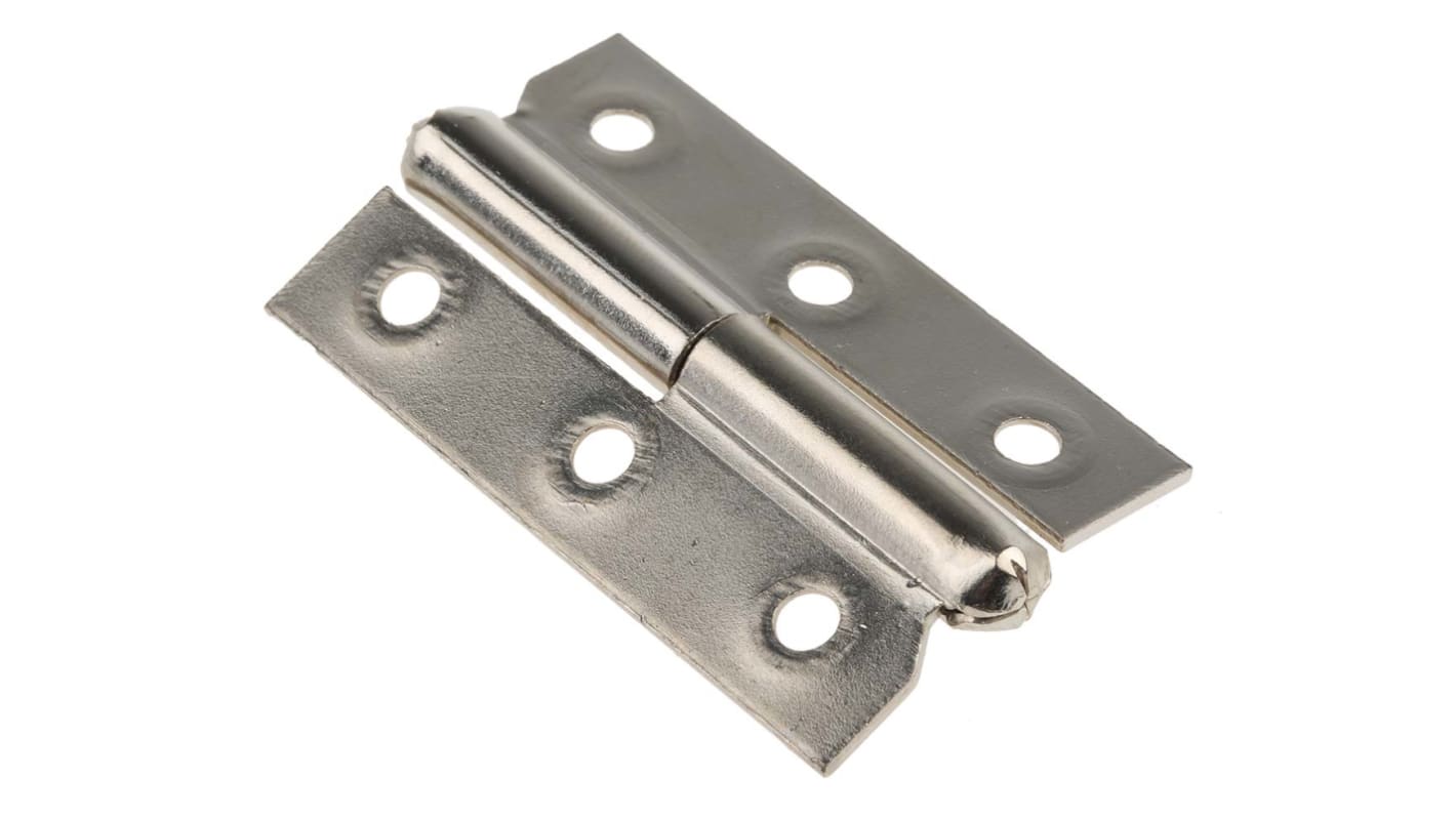 Pinet Steel Butt Hinge with a Lift-off Pin, Screw Fixing, 50mm x 30mm x 1.2mm