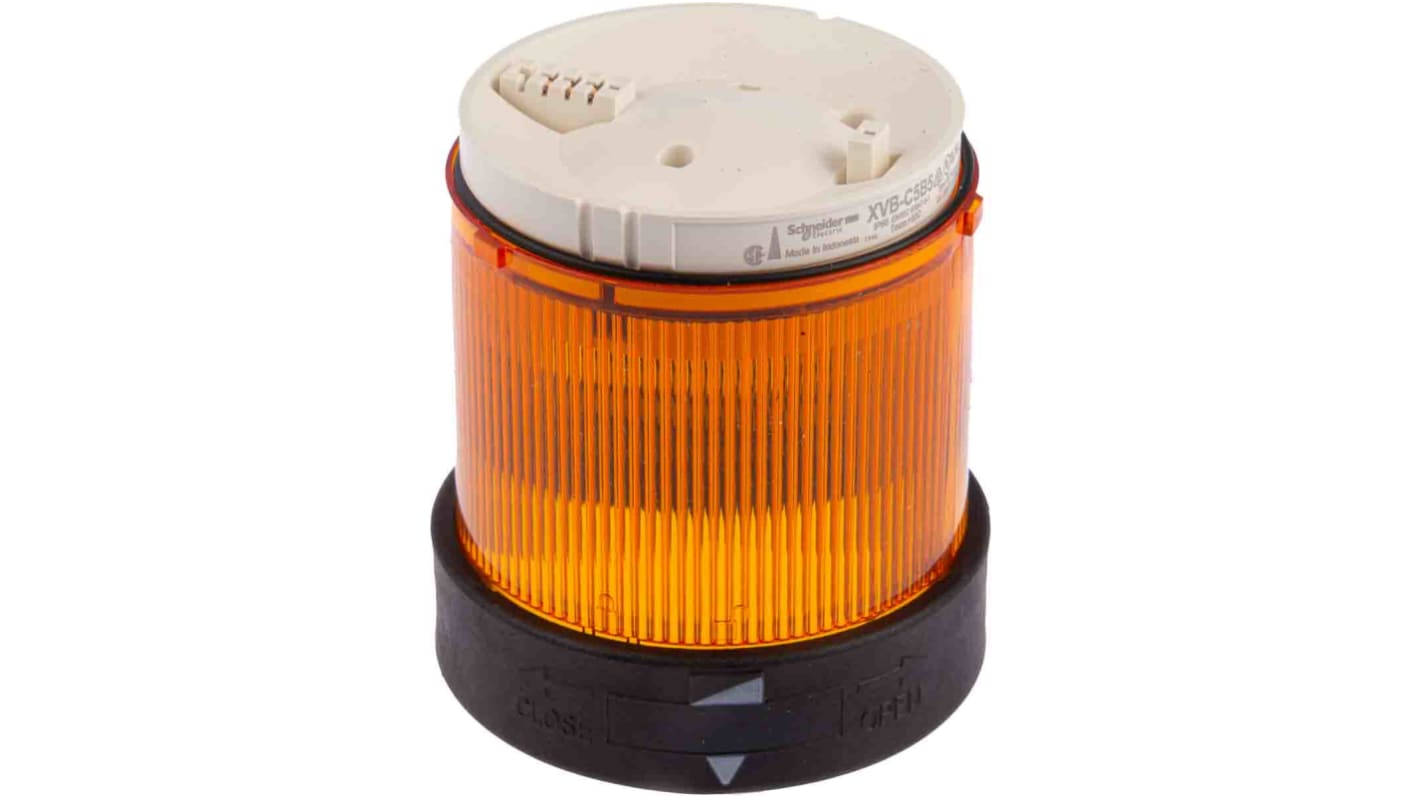 Schneider Electric Harmony XVB Series Amber Flashing Effect Beacon Unit, 24 V ac/dc, LED Bulb, AC, DC, IP65