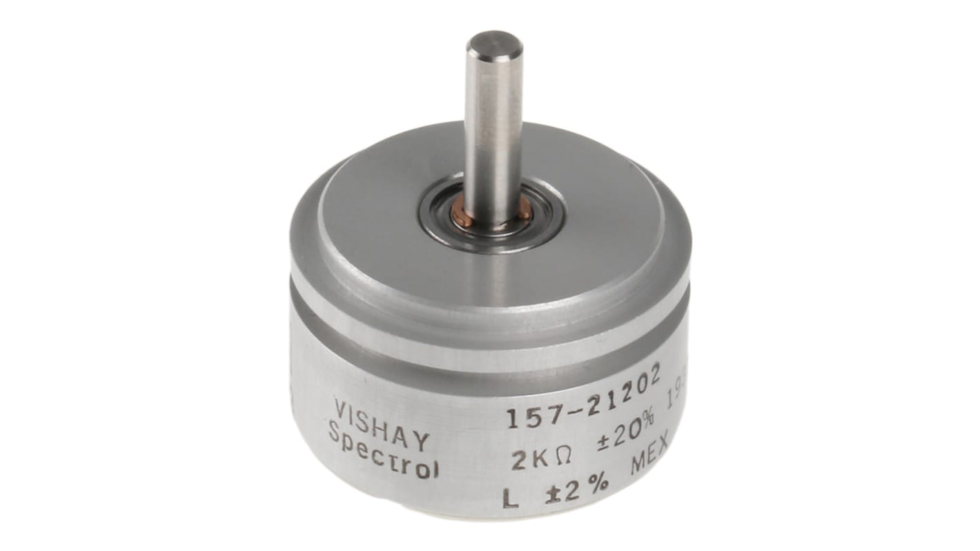 Vishay 2kΩ Rotary Potentiometer 1Gang Servo Mount, 157S202MX RS