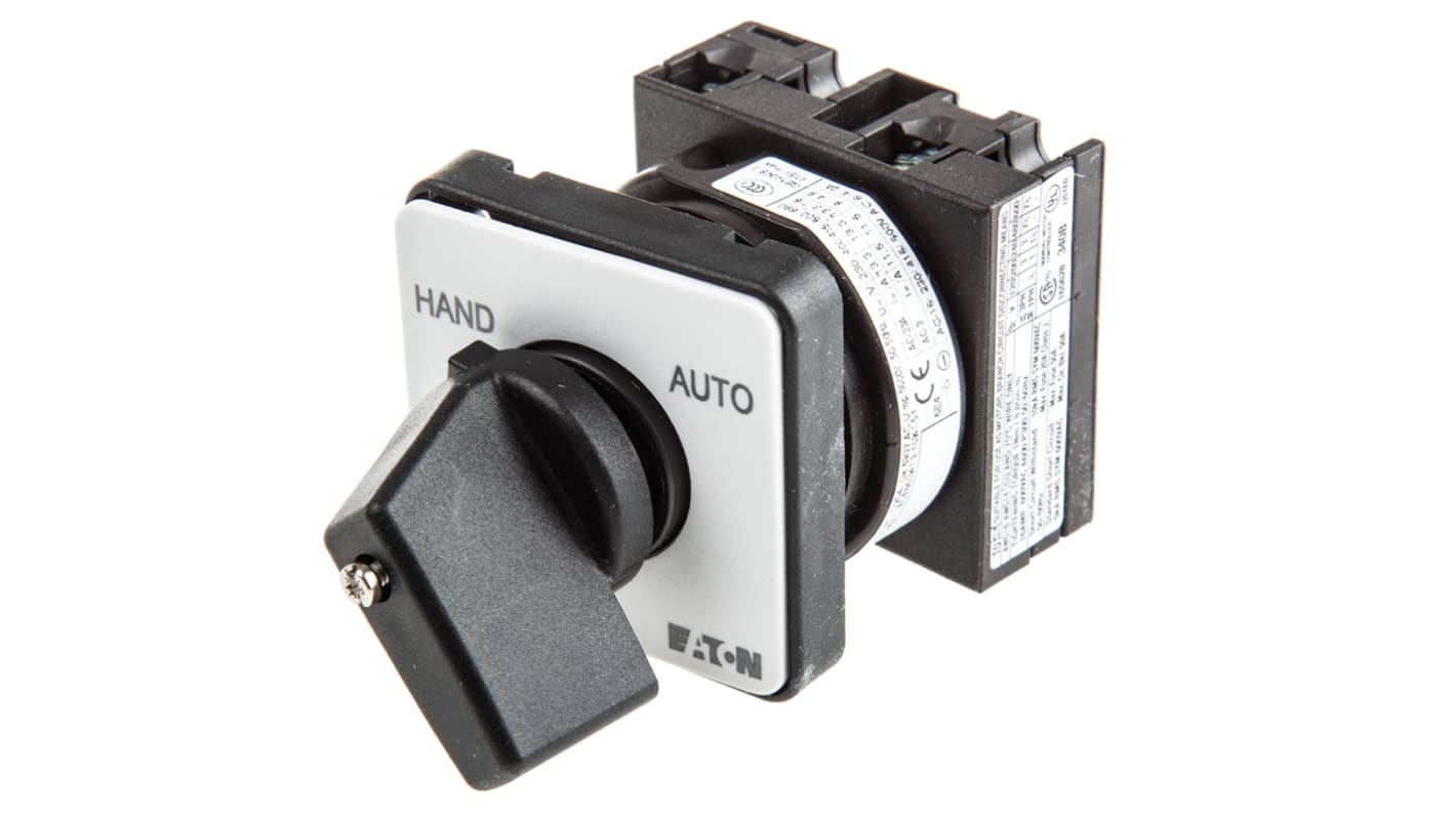 Eaton, SP 2 Position 45° Manual/Auto Cam Switch, 690V ac, 20A