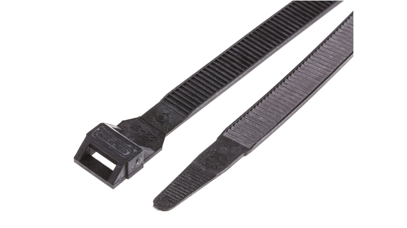 Legrand Cable Tie, 123mm x 9 mm, Black PA 12, Pk-100