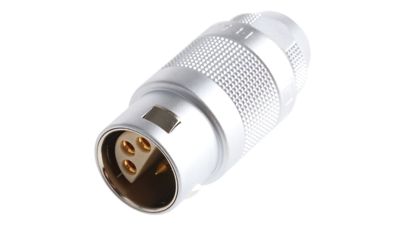 Lemo Circular Connector, 6 Contacts, Cable Mount, Plug, Male, IP50, 2C Series