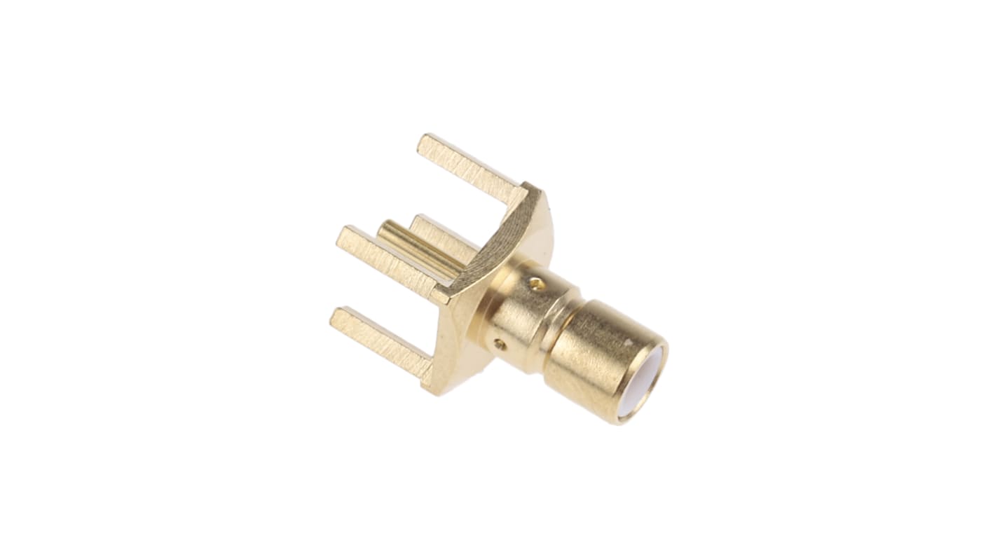 Radiall Stecker Koaxialsteckverbinder SMB-Steckverbinder, Durchsteckmontage, Löt-Anschluss, für Koaxial-Kabel, 50Ω,