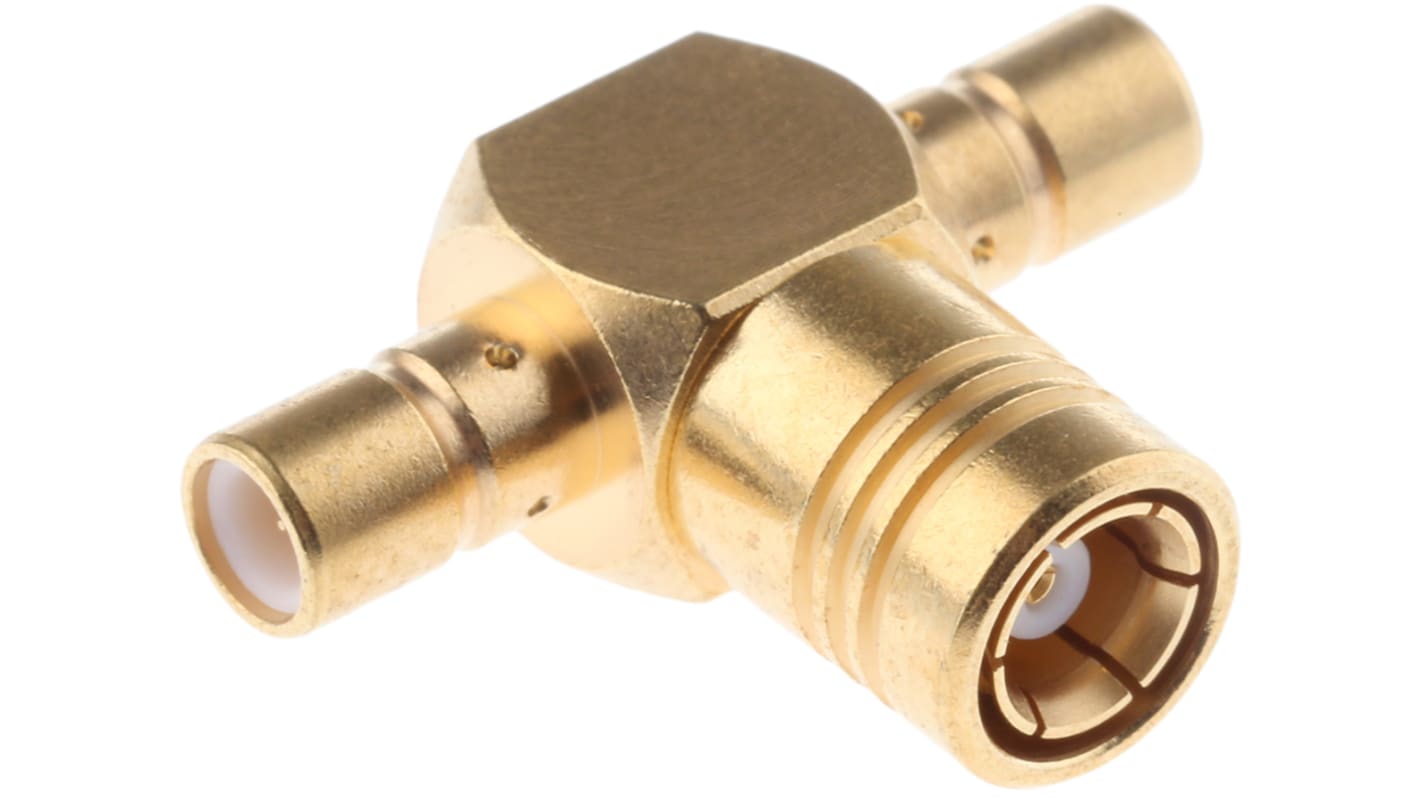 Connecteur RF Radiall SMB Femelle vers SMB Mâle, T, 50Ω 4GHz