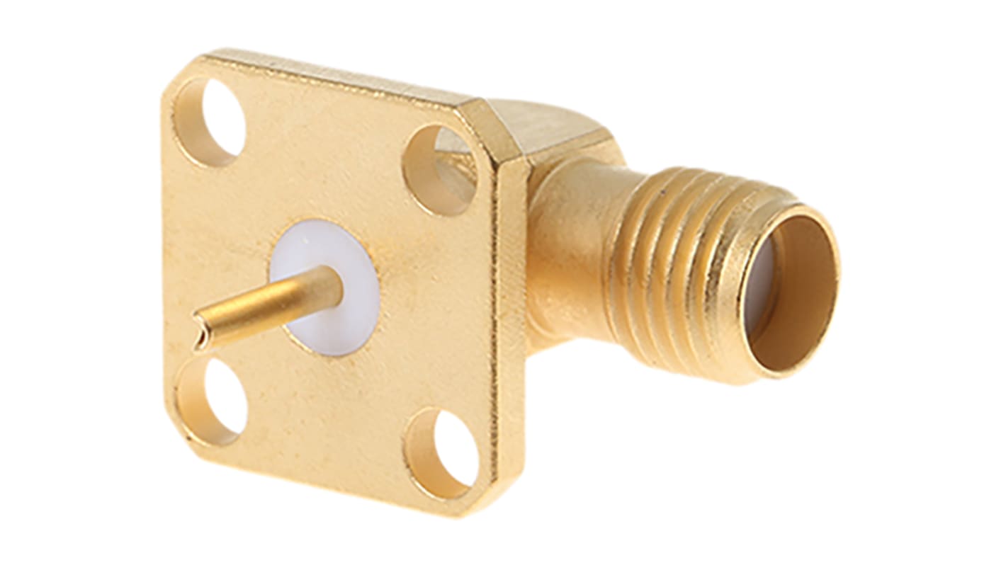 R125654000 | Connecteur SMA Radiall Femelle à angle droit, raccordement ...