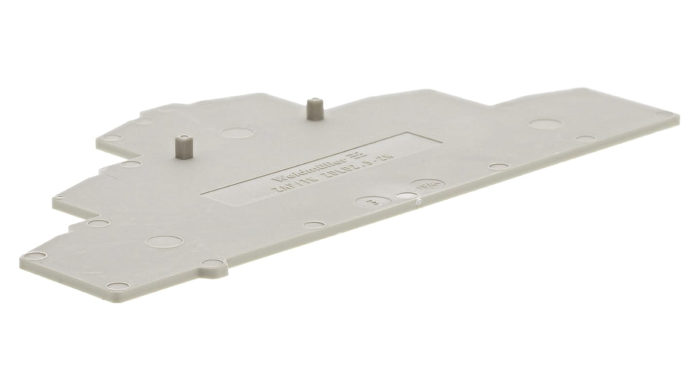 Weidmuller Z Series End Cover for Use with DIN Rail Terminal Blocks