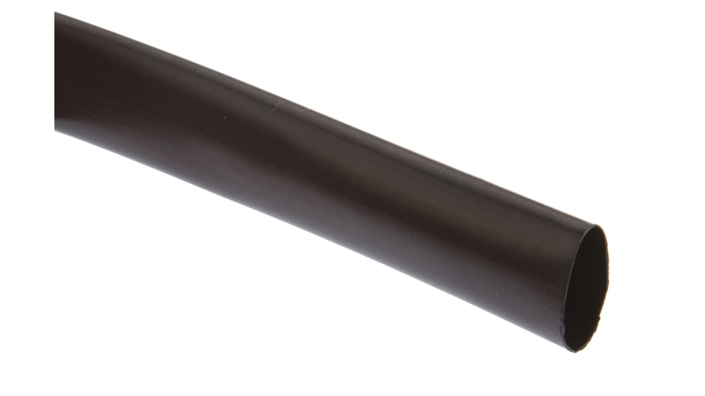 Tubo termorretráctil 3M de Poliolefina Negro, contracción 2:1, Ø 12.7mm, long. 6m