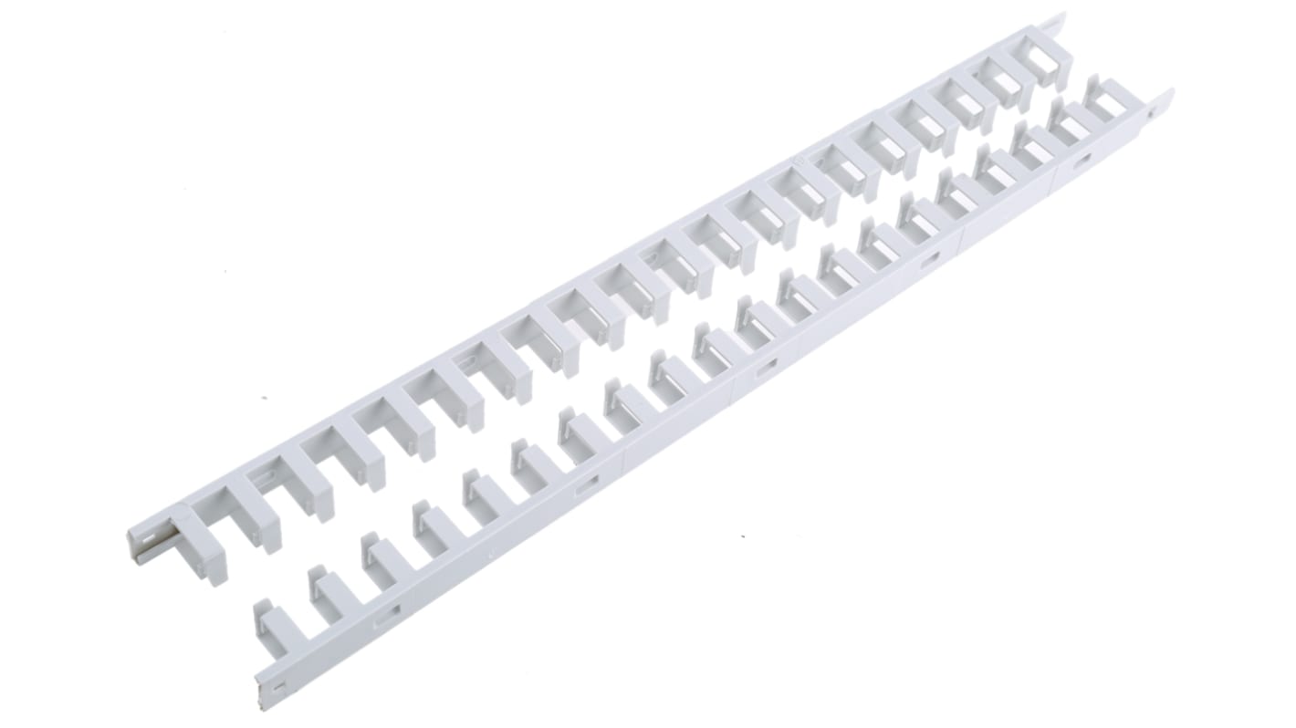 Koryto kablowe szerokość 11 mm głębokość 15mm typ Koryto elastyczne panelowe z otworami Hager Poliamid Elastyczny Szary