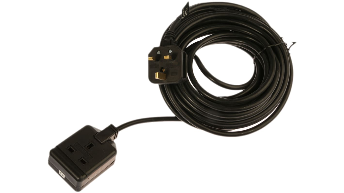 RS PRO 10m 1 Socket Type G British Extension Lead RS