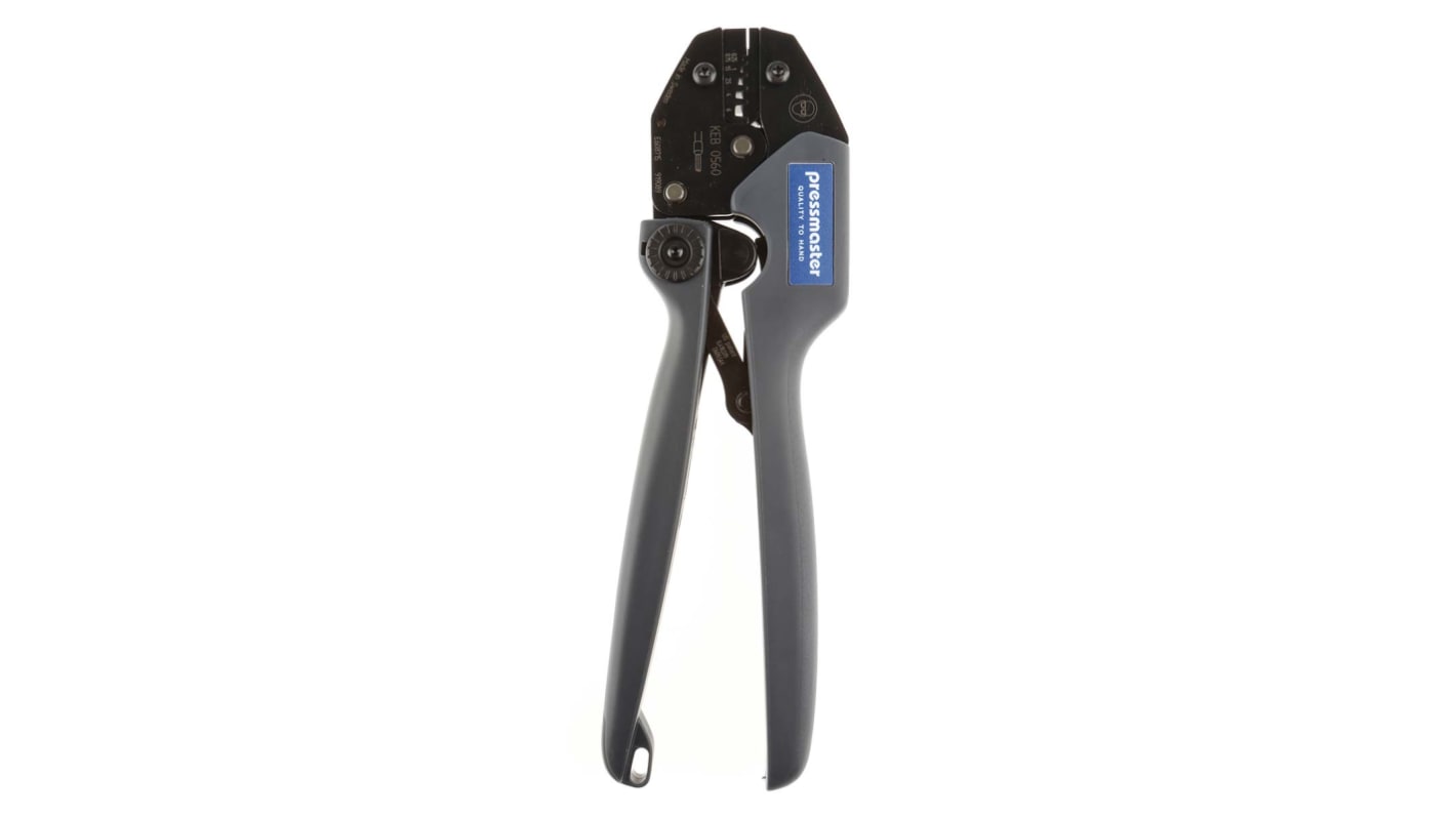 Pressmaster PZ03 Hand Ratcheting Crimp Tool for Wire Ferrules, 0.5 → 1 → 2.5 → 4 → 6mm² Wire