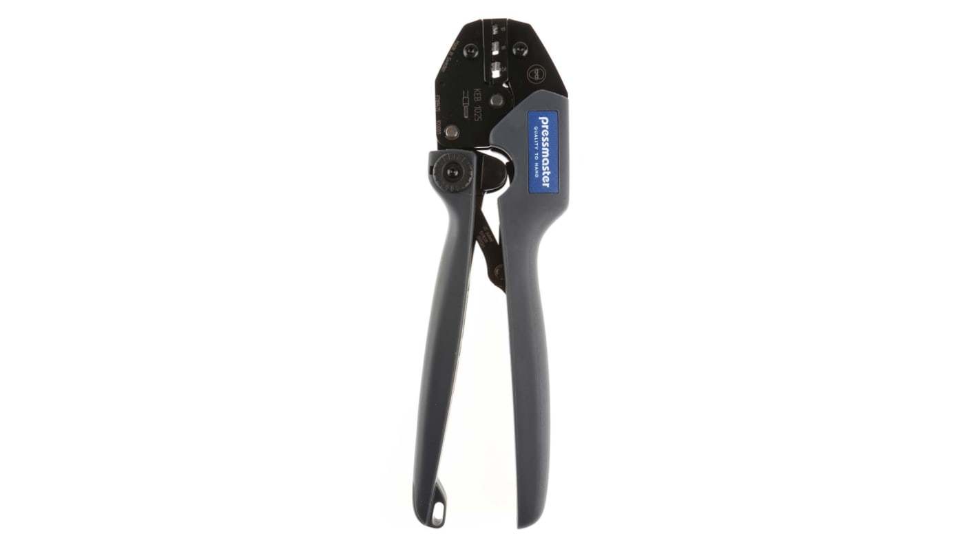 Pressmaster PZ03 Hand Ratcheting Crimp Tool for Wire Ferrules, 10 → 16 → 25mm² Wire