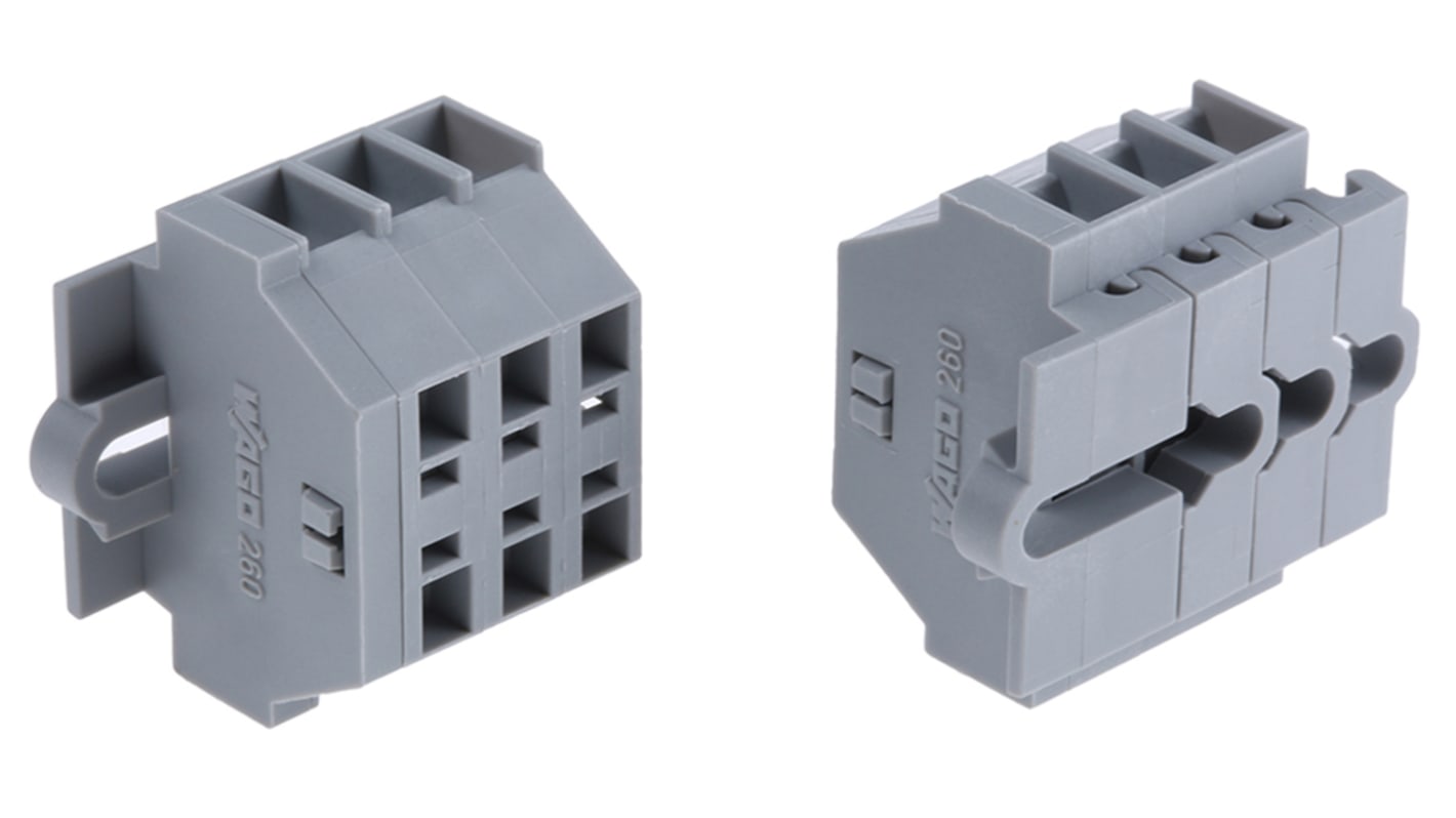 Wago 端子ストリップ ケージクランプ 260シリーズ, 18A, 260-103