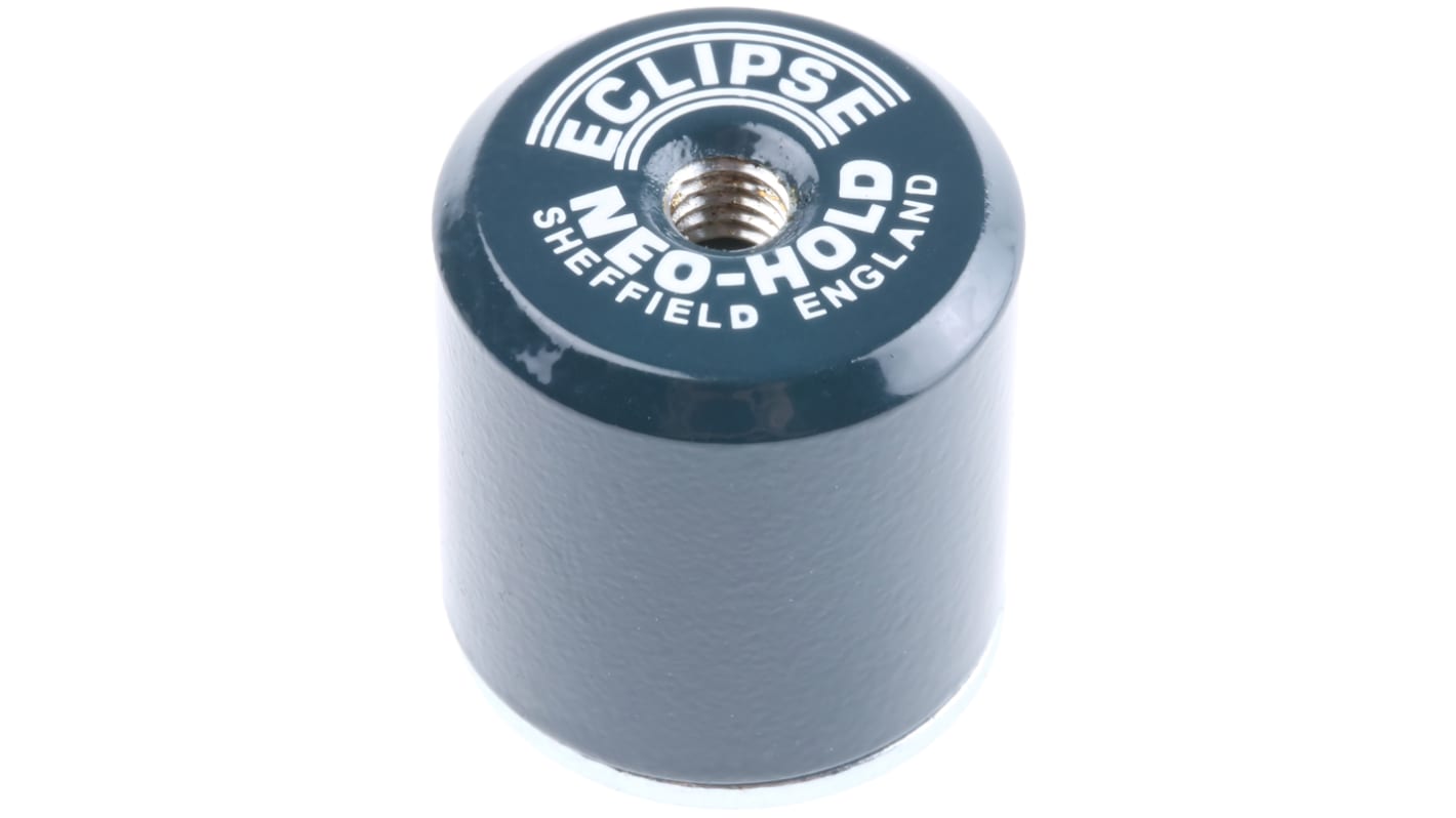 Eclipse Neodym Magnet, Topf, 25.4mm, 25kg Gewindebohrung M6, L. 25mm