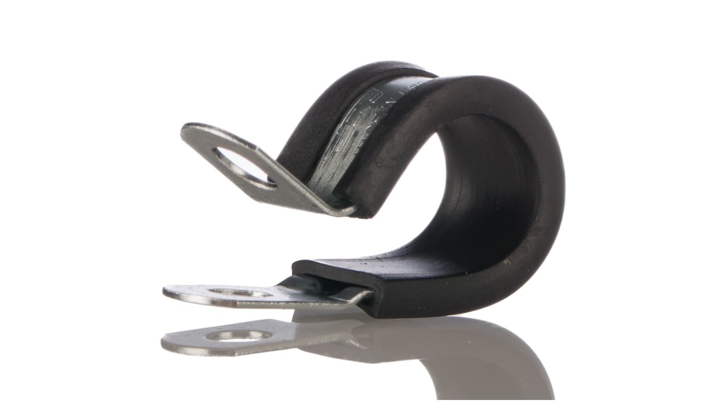 PCZR16RS | ZnPt steel pipe P-clip,16mm closed dia | RS