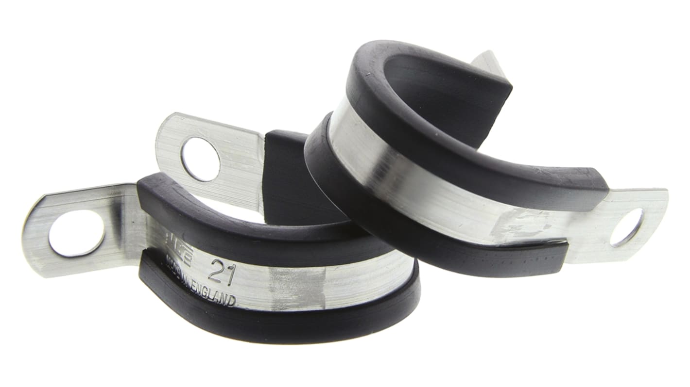 JCS 21mm Black, Stainless Steel P Clip