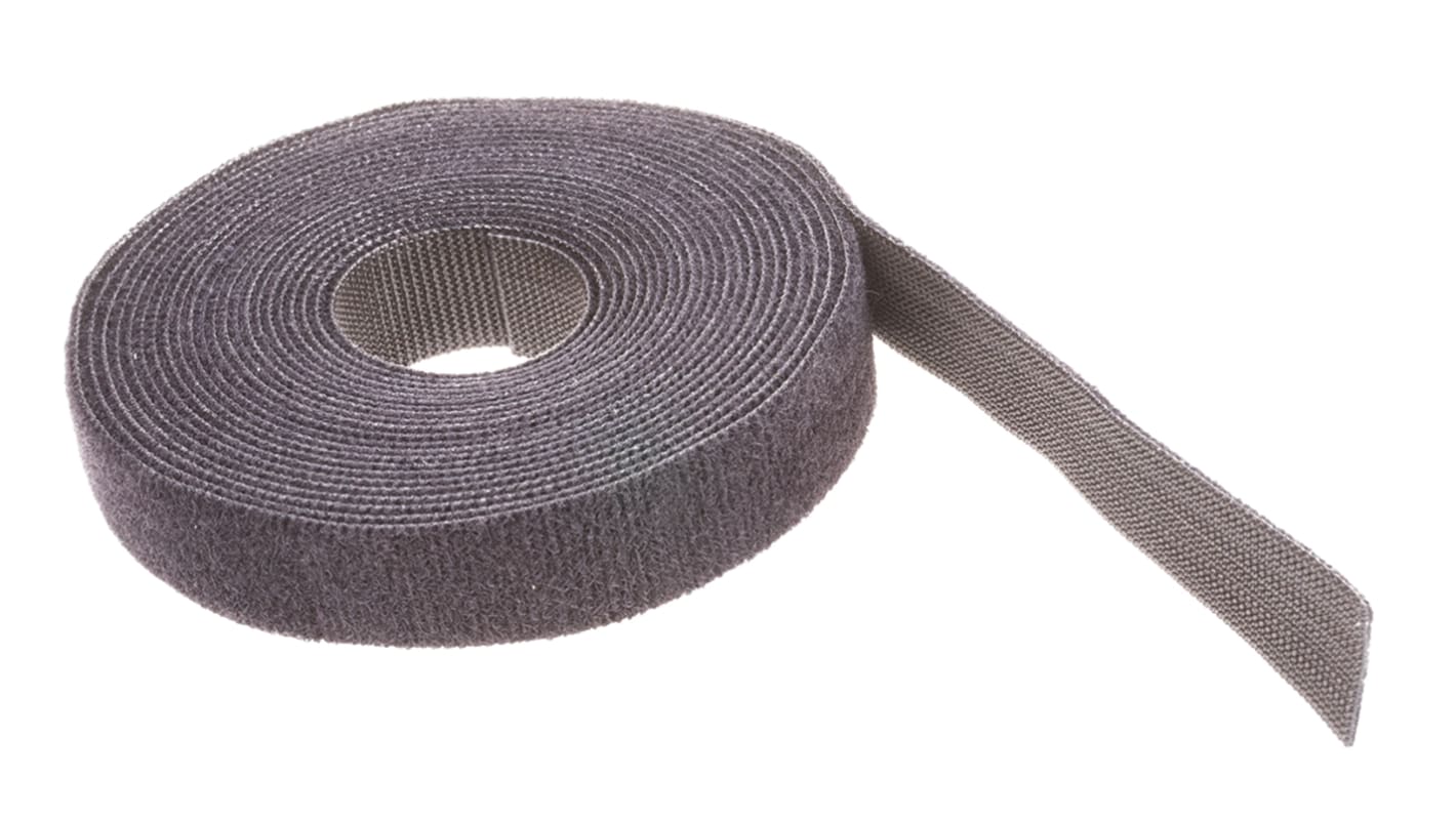 Thomas & Betts Cable Tie, Hook and Loop, 4572mm x 19.05 mm, Black Nylon