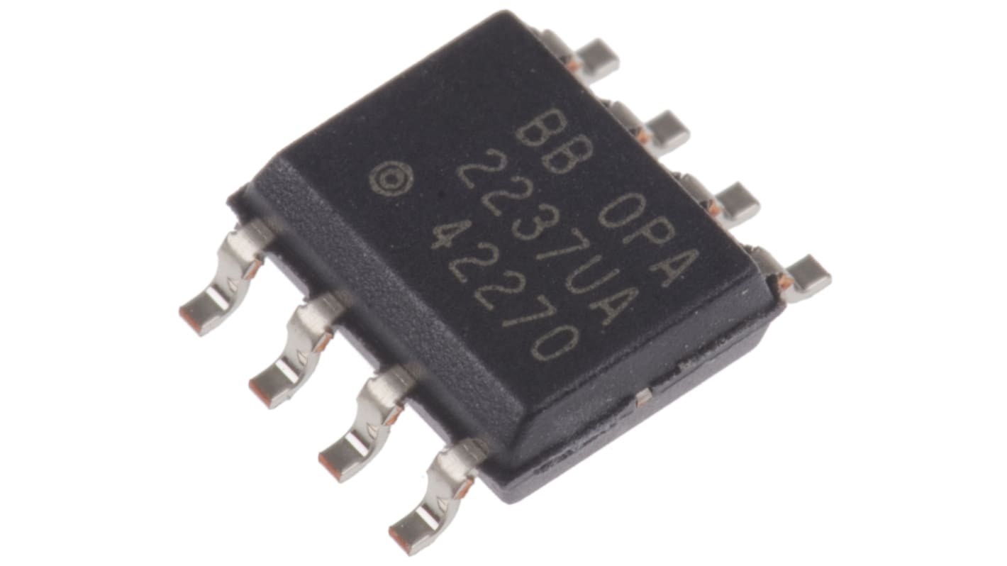 Texas Instruments オペアンプ, 表面実装, 2回路, ±2電源, 単一電源, OPA2237UA