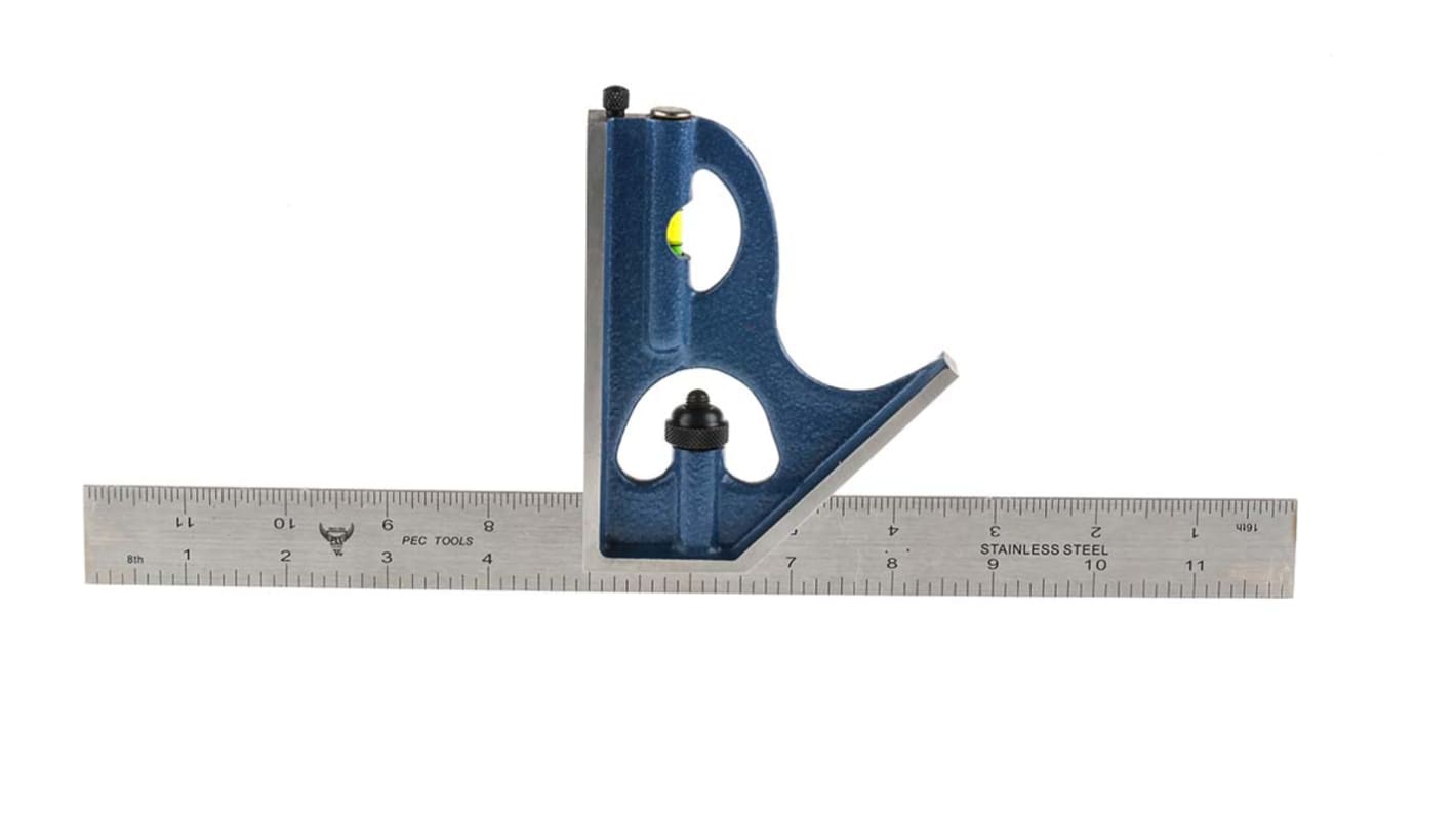 RS PRO 12 in, 300mm Combination Square, Steel