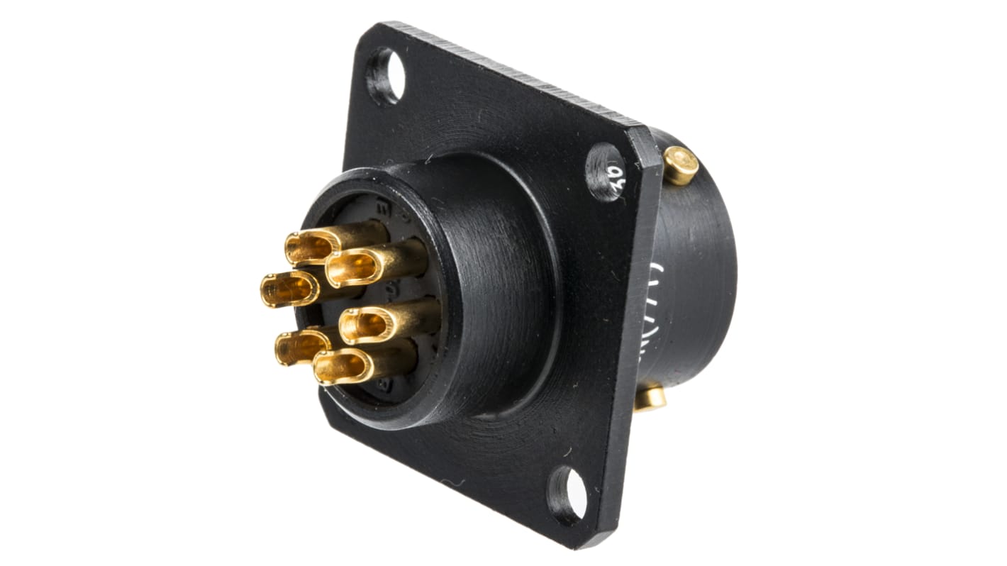 Amphenol Limited MIL Spec Circular Connector, 6 Contacts, Panel Mount, Socket, Female, 62LC Series