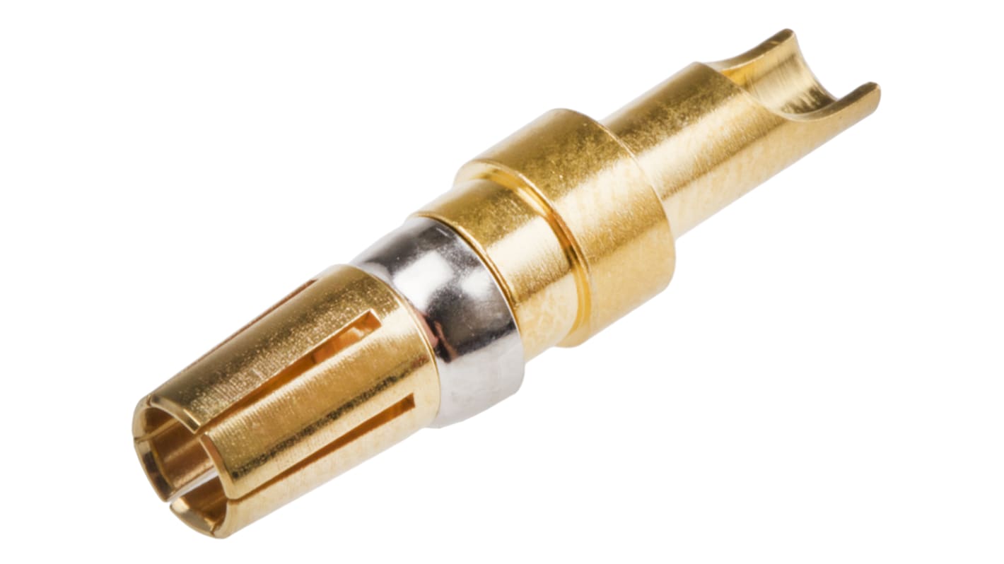 RS PRO , Straight , Female Gold , Copper Alloy , Backplane Connector Contact